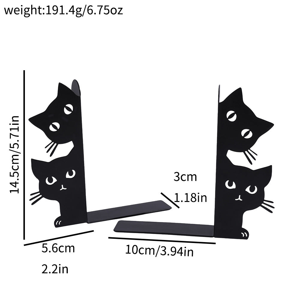 Kat Silhouette dekorative Buchstützen
