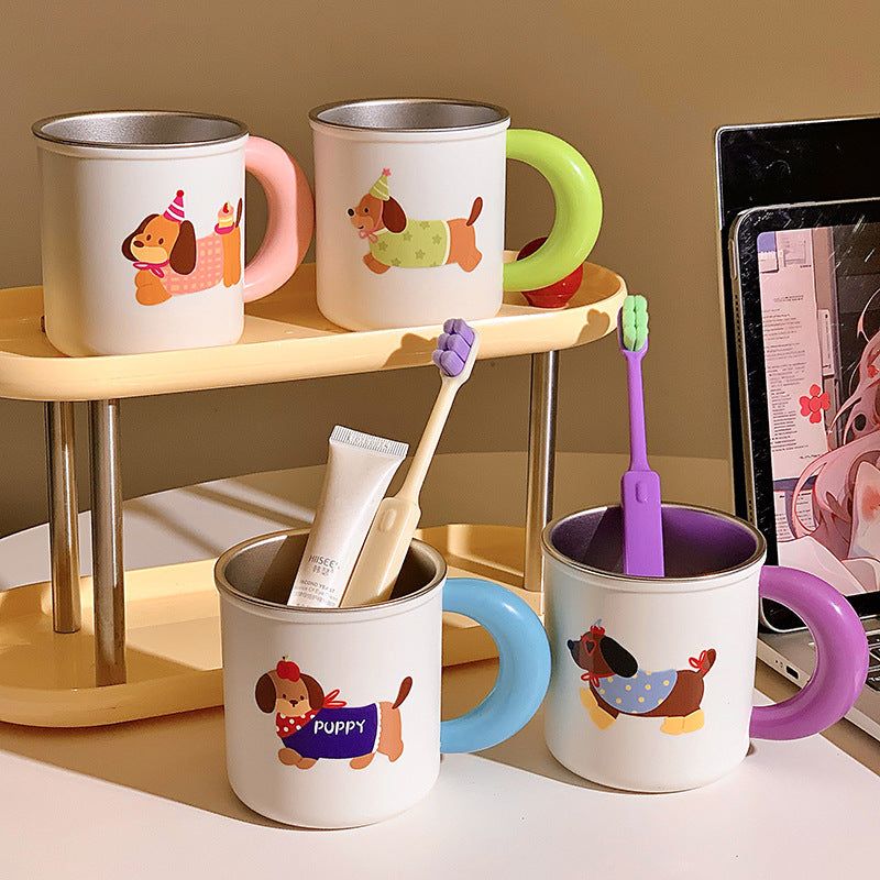 Keramiktasse mit Verspieltem Hundemotiv Brehn