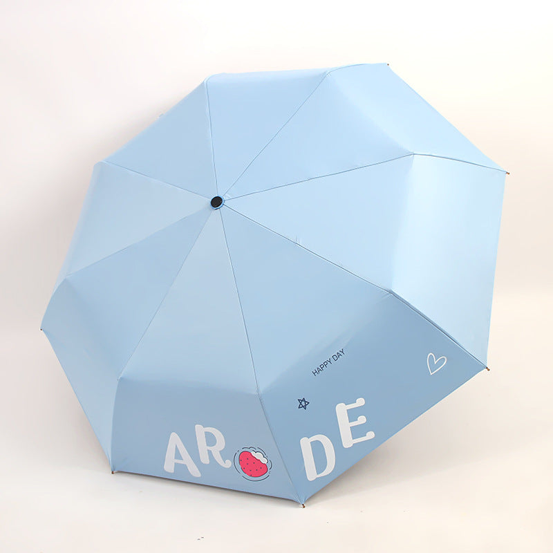 Damen Faltbarer Regenschirm mit fröhlichem Design Brehn