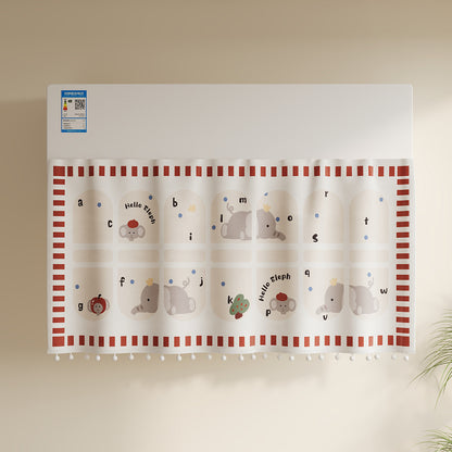 Children's Illustrated Pom-Pom Trim Appliance Top Dust Cover