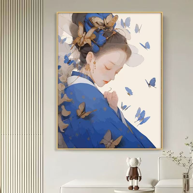 Elegante Schmetterling-Themen Leinwandkunst Druck Brehn
