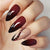 Kunstnagelset mit elegantem Ombre-Design und kreativen Verzierungen Brehn