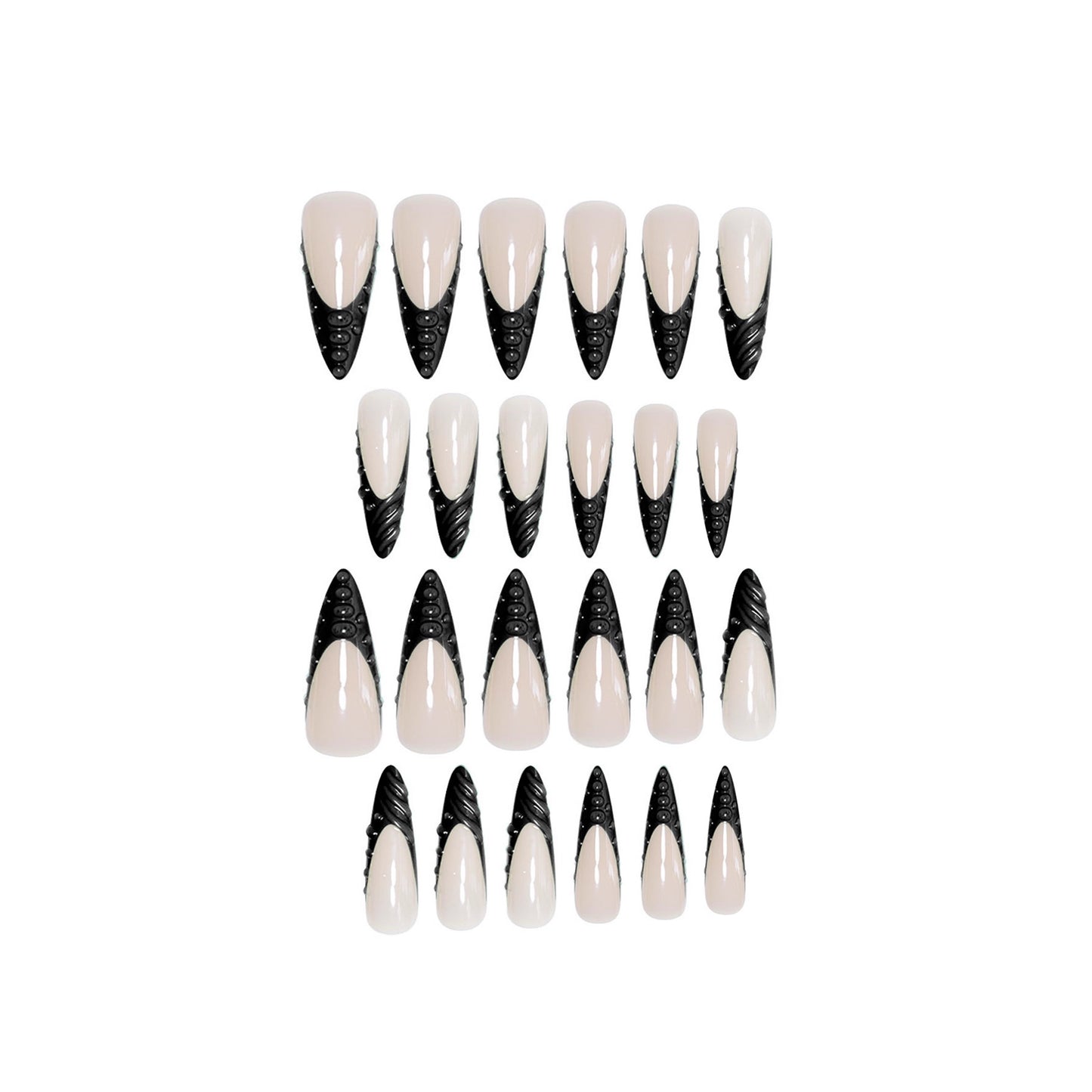 Künstlerische skulptierte Stiletto-Nagelerweiterungen Brehn