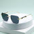 Damen modische Sonnenbrille mit quadratischem Rahmen und luxuriösen Akzenten Brehn
