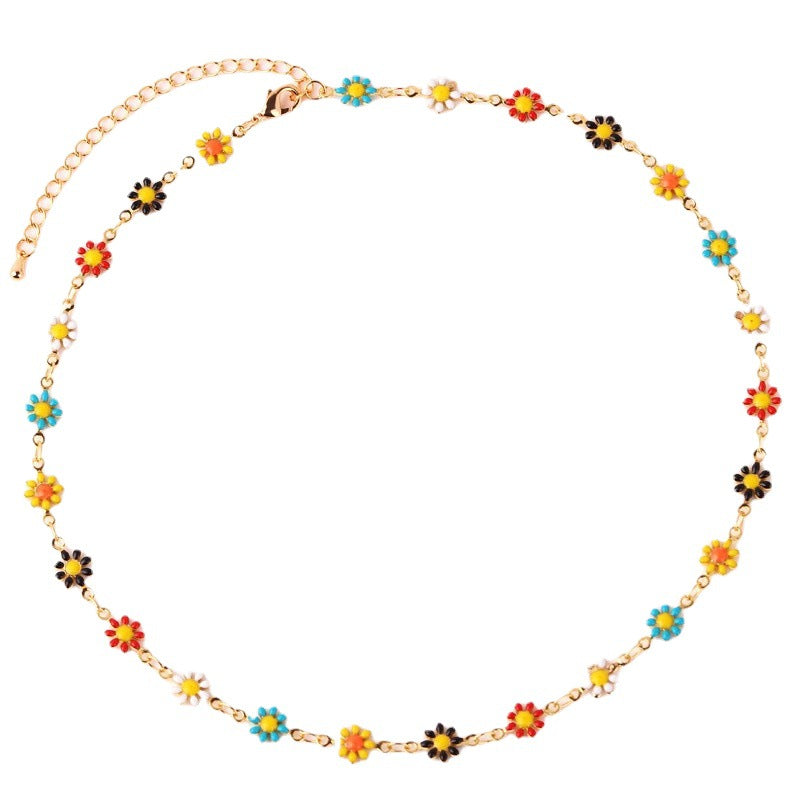 Floral Daisy Chain Halskette Brehn
