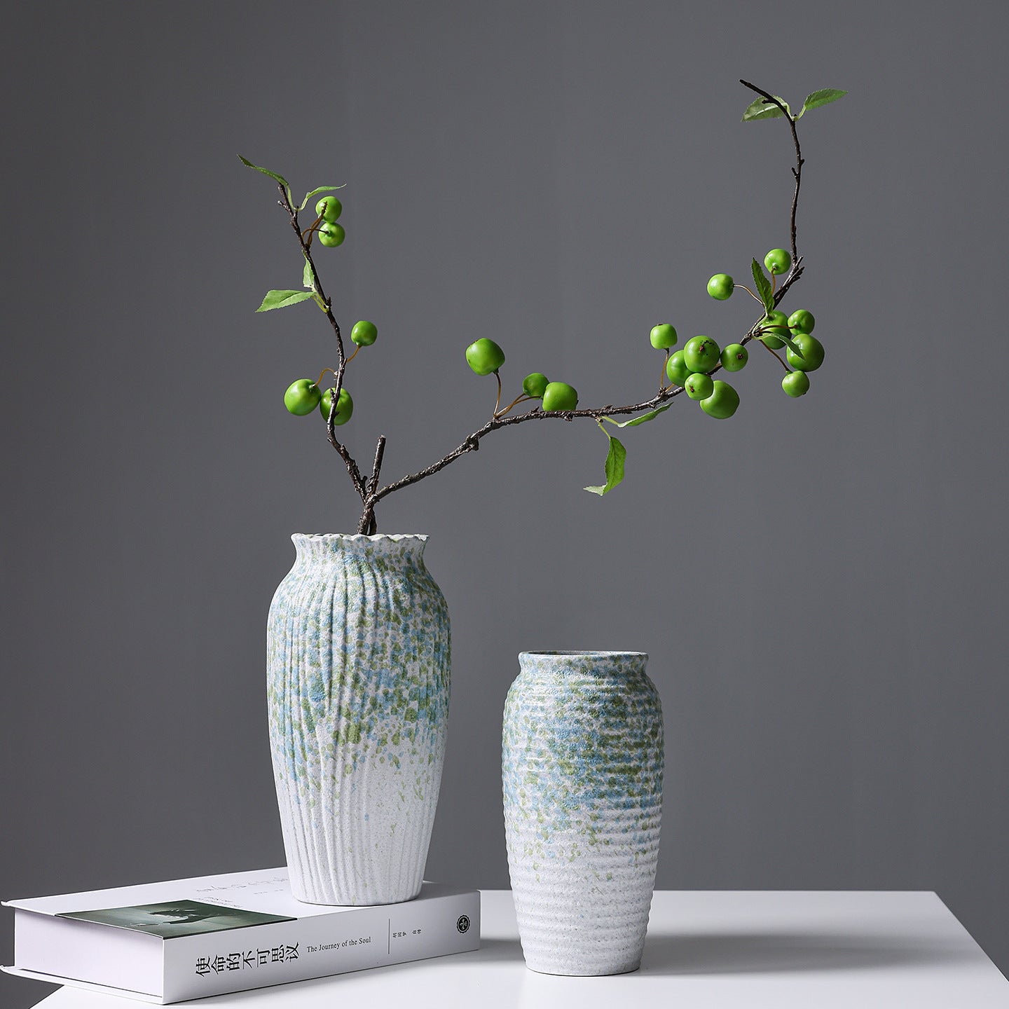 Künstlerische glasierte Keramikvase