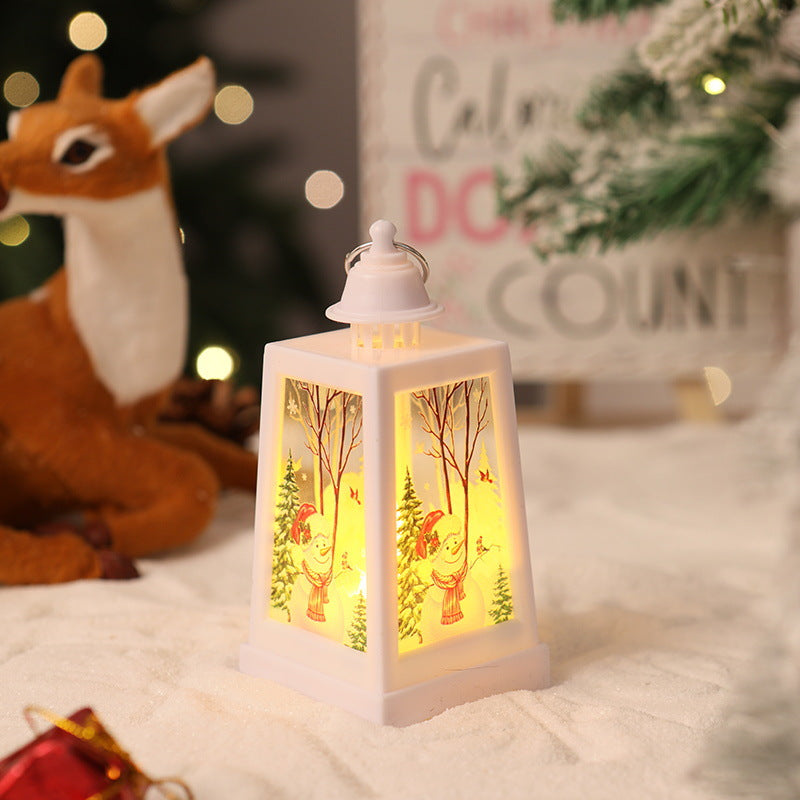 Dekorative Weihnachtslaterne mit Wintermotiven Brehn