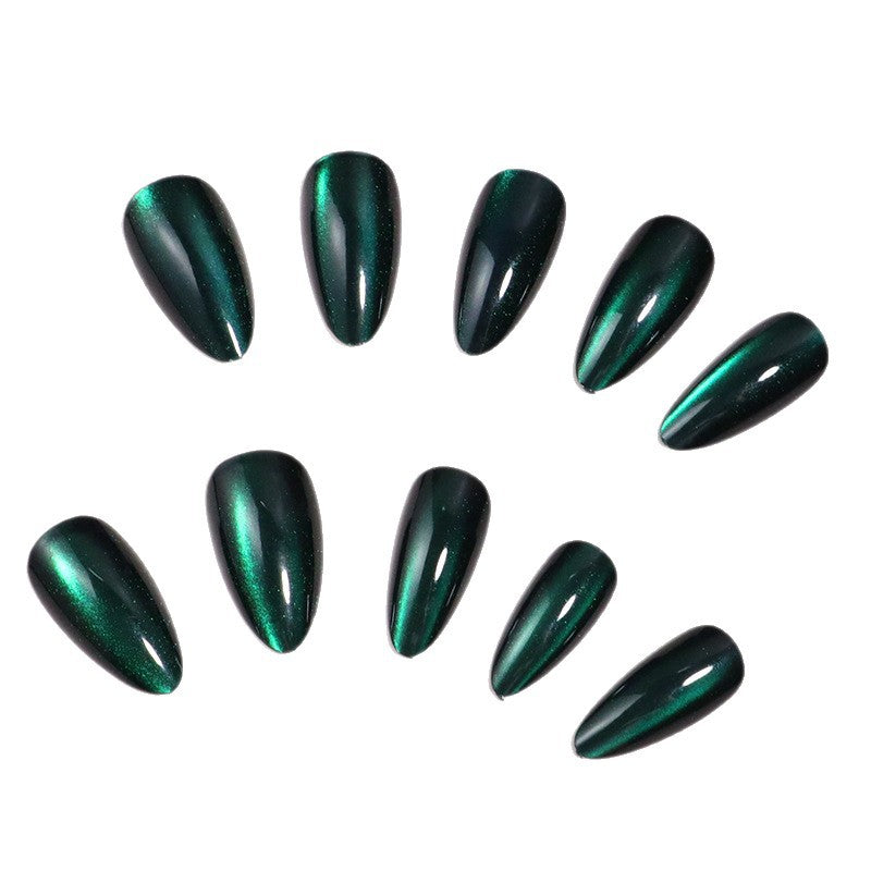 Premium Glänzendes Stiletto Press-On Nagelset Brehn