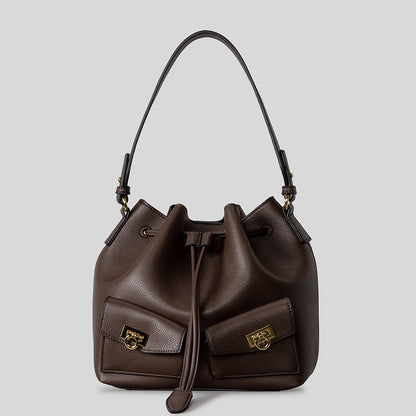 Leder Eimer Tasche