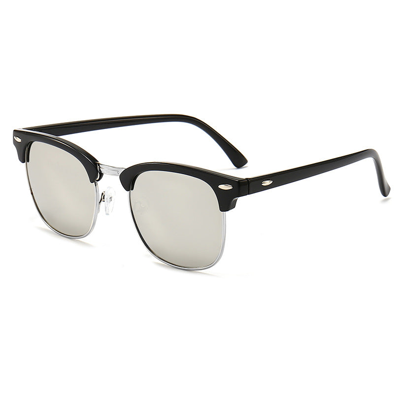 Damen modische Retro-Sonnenbrille mit metallischem Rahmen Brehn
