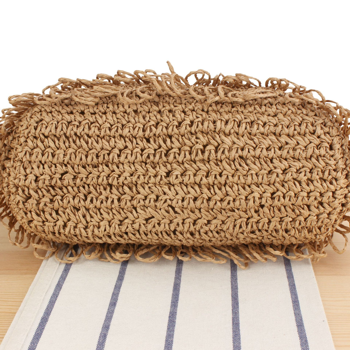 Designer-Handtasche mit Verschlungener Makramee-Struktur Brehn