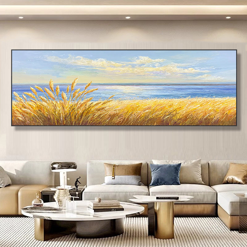 Küsten Sonnenuntergang Landschaft Leinwand Kunst