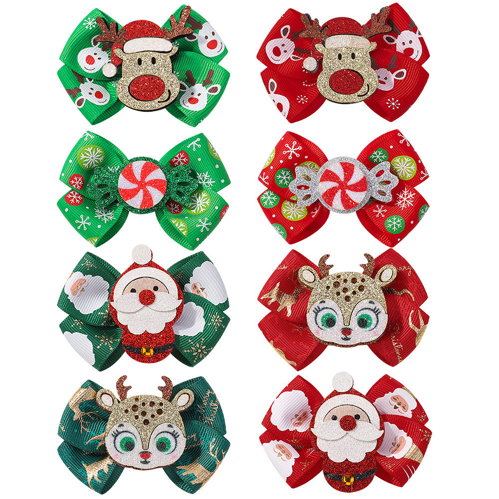 Festlicher Feiertags-Haarbow-Clips Brehn