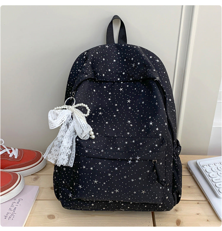 Stylische Sternenprint Freizeit Schul Rucksack Brehn