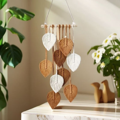 Dekorative Blattmotiv Wandbehang Brehn