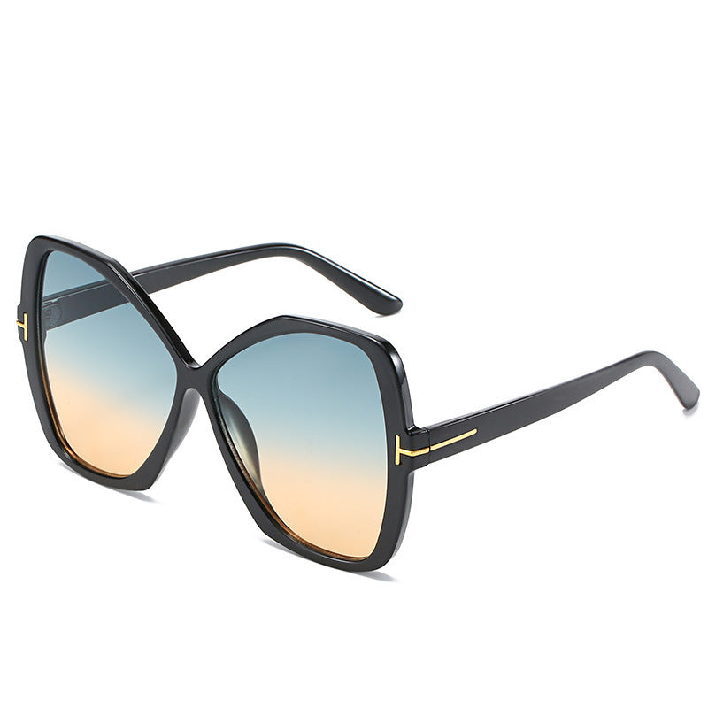 Modisch Übergroße Geometrische Sonnenbrille Brehn