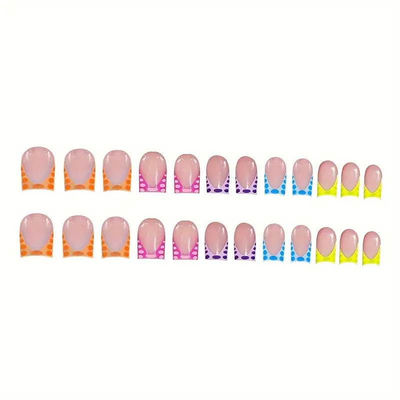 Trendige Dekorative Press-On Nagelkunst Brehn