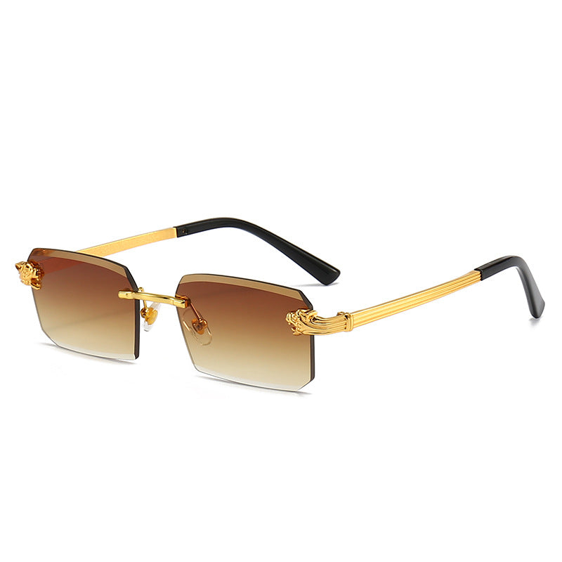 Damen Modische Sonnenbrille mit facettiertem Rahmen und luxuriösen Akzenten Brehn