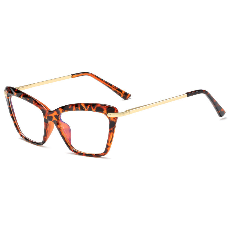 Damen modische große Brille mit elegantem Metallrahmen Brehn