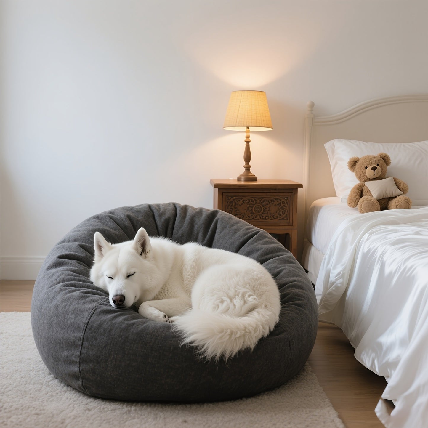 Gemütliches Übergrößen-Bohnenbeutel-Hundebett