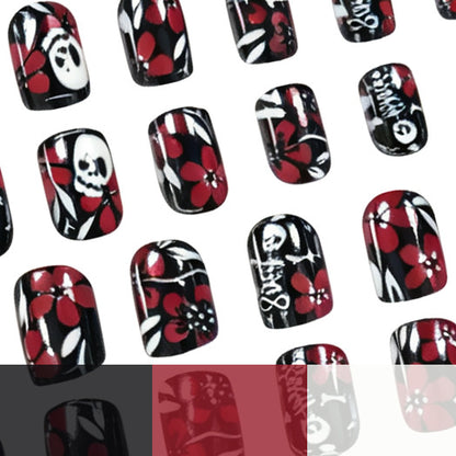 Gothic Floral Nagelkunst Brehn