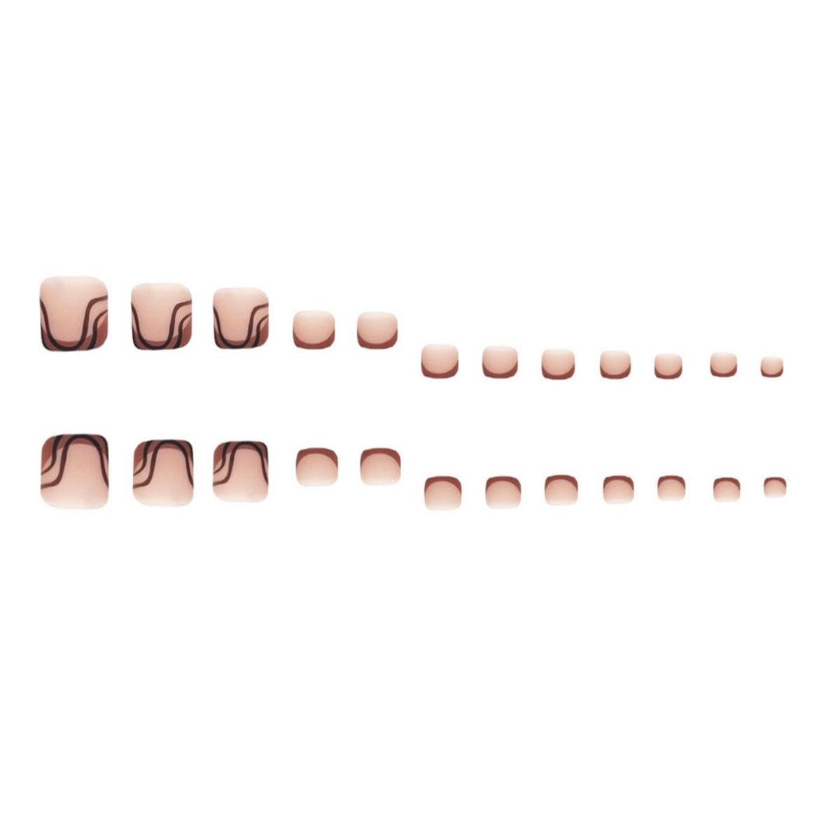 Künstlerische Französische Spitzen Nagelkunst Brehn