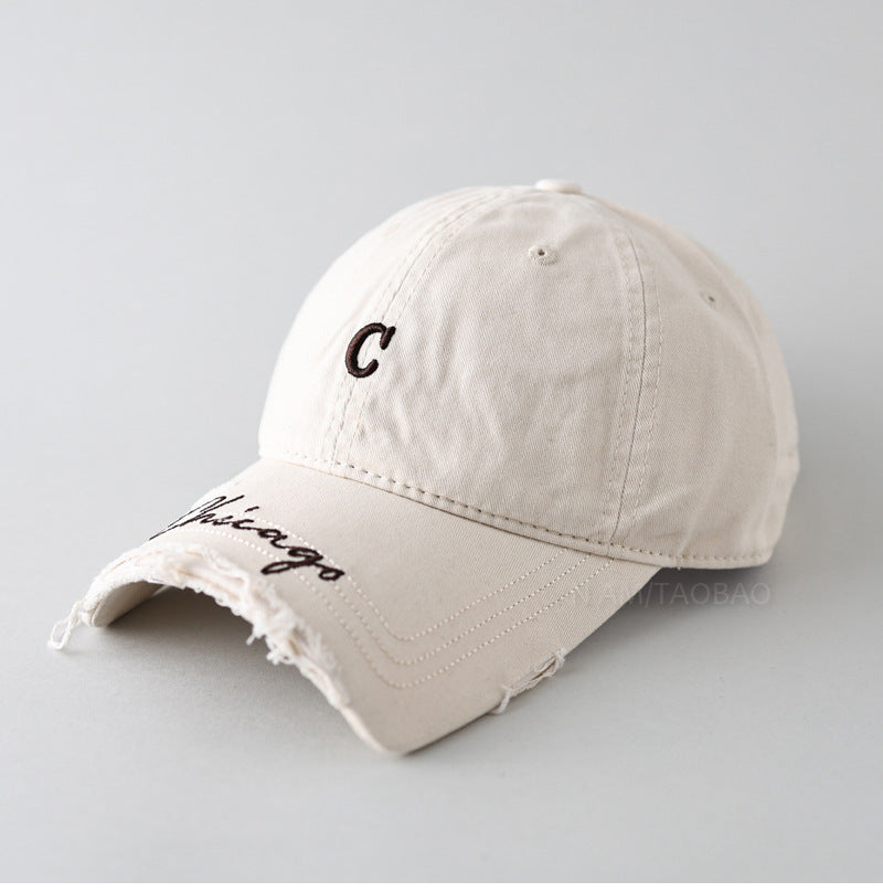 Herren Casual Distressed Baseball Cap Brehn