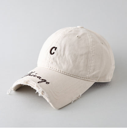 Herren Casual Distressed Baseball Cap Brehn
