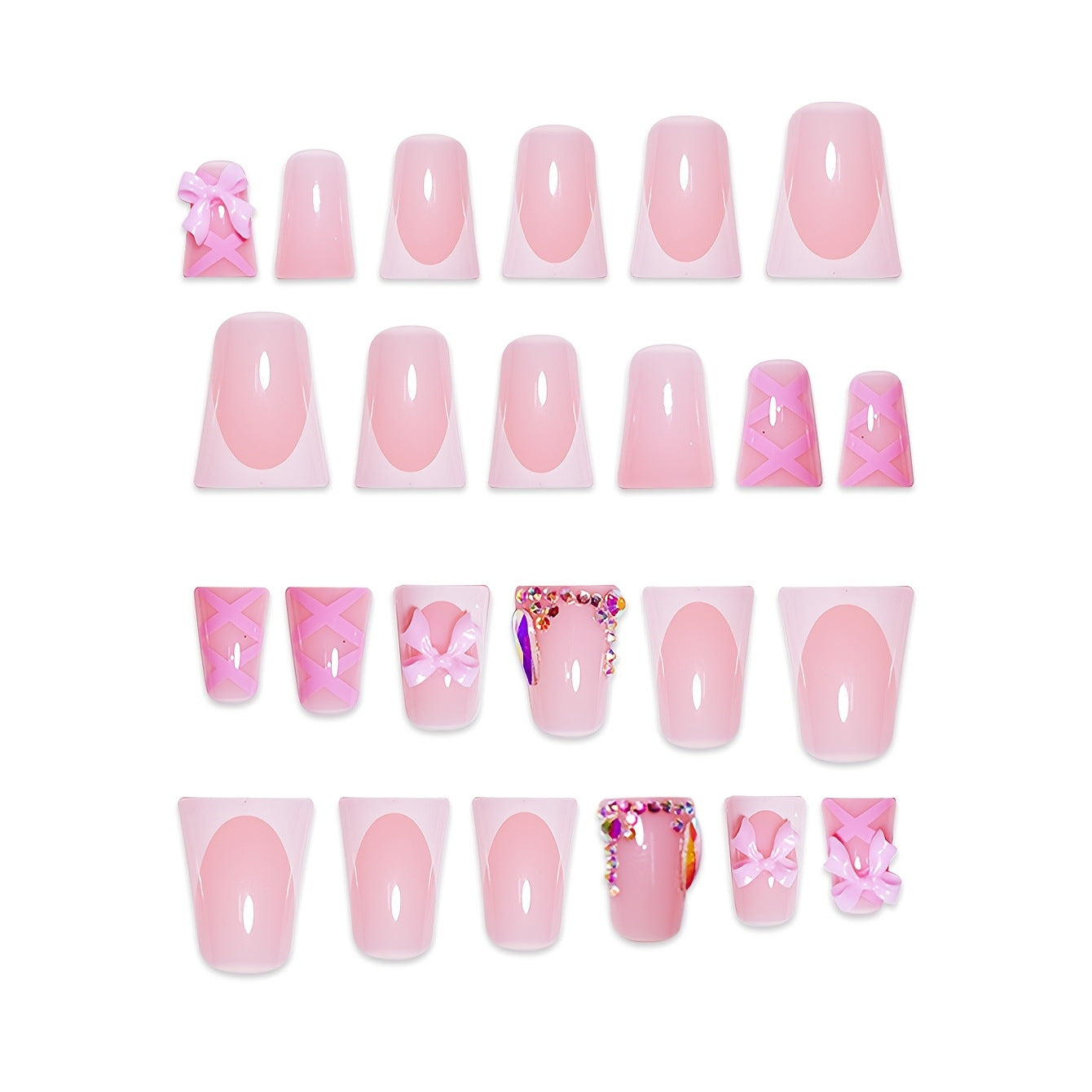 Dekoratives Press-On Nagelkunst Set Brehn