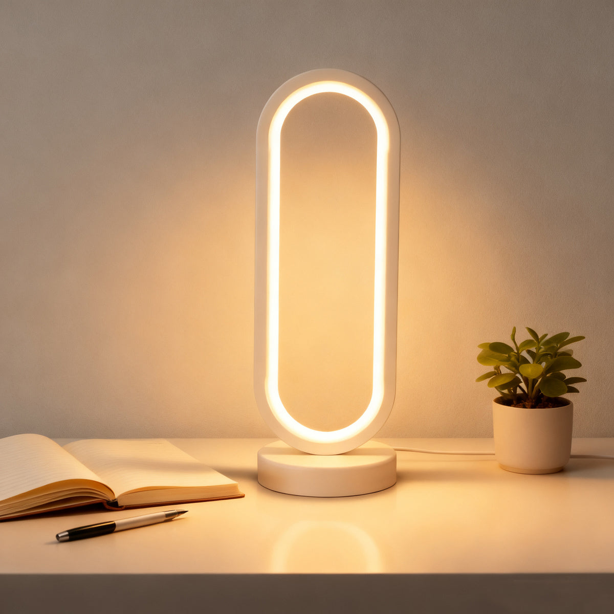 Moderne Skulpturale LED Tischlampe