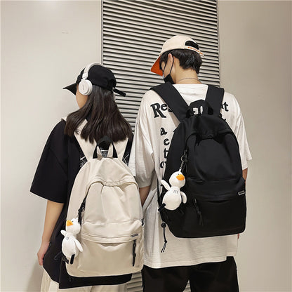 Vielseitiger lässiger Rucksack mit Plüsch Charm Brehn