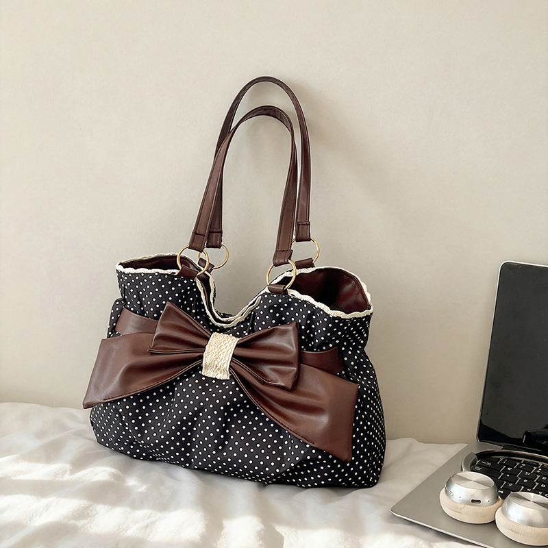 WoBow-Verzierte Pünktchen-Handtasche Brehn