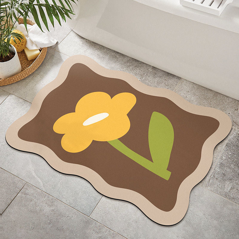 Florale dekorative Teppichmatte für die Wohnkultur