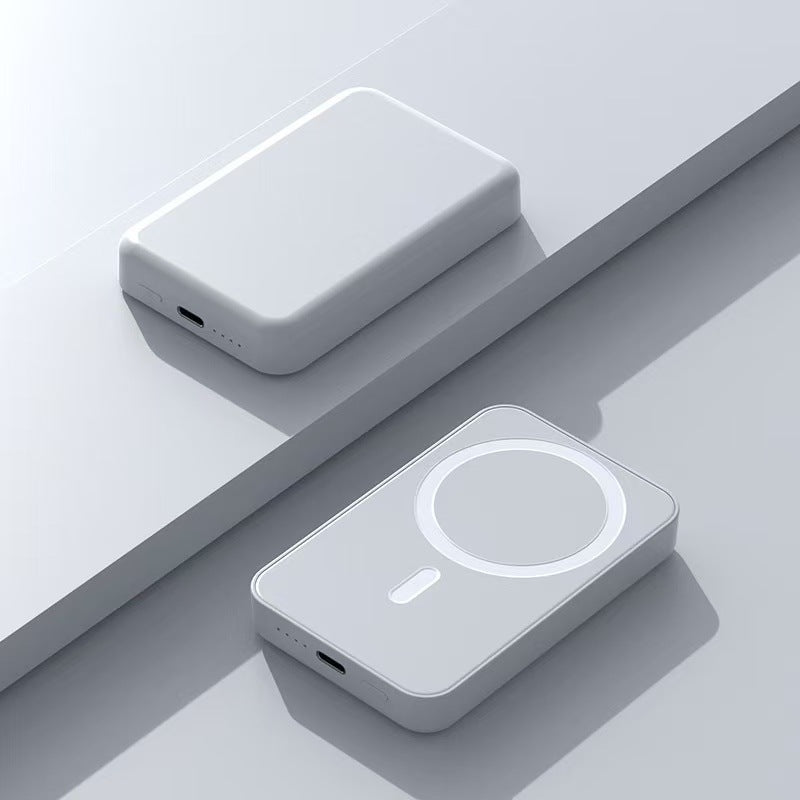 Powerbank mit Kabelloser Ladefunktion und Lcd-Anzeige Brehn