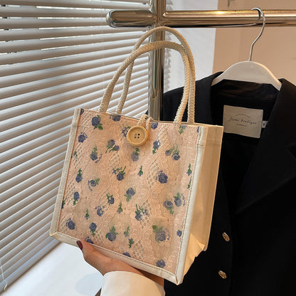 Dekorativer Floral-Shopper