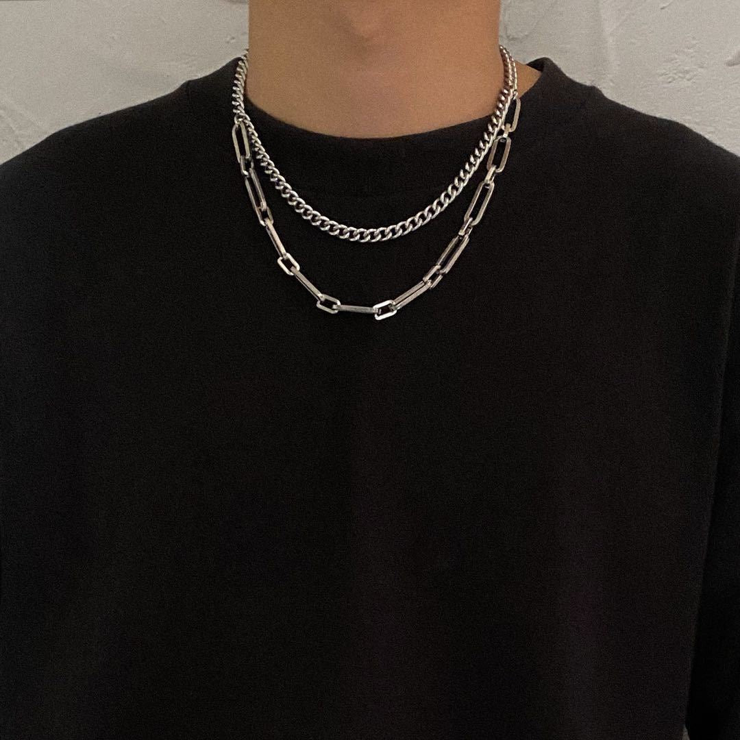 Stylische Link-Kettenhalskette Brehn