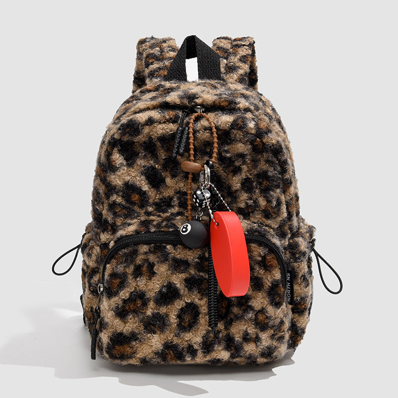 Stylischer Kunstfell Rucksack