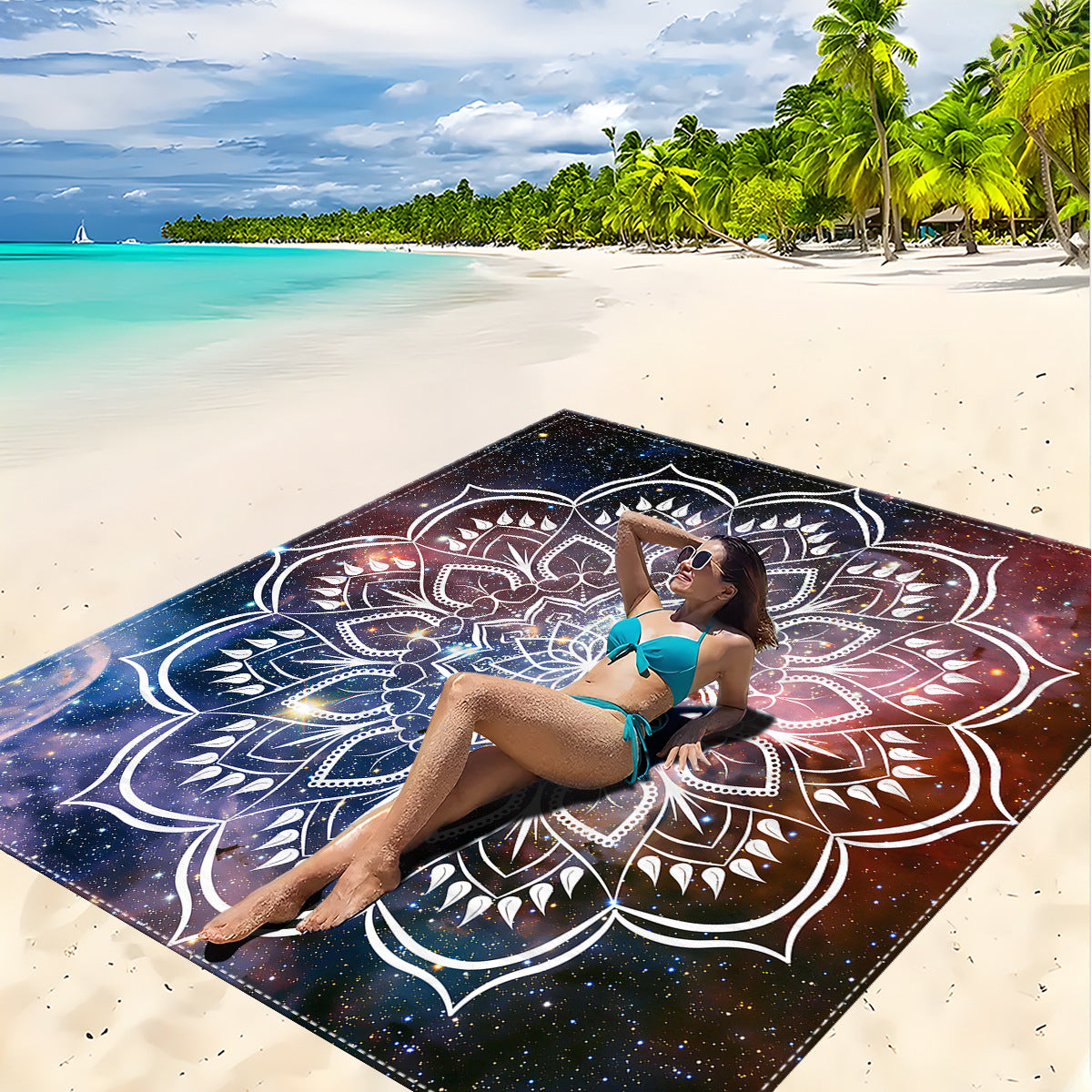 Mandala Design Strandmatte Brehn