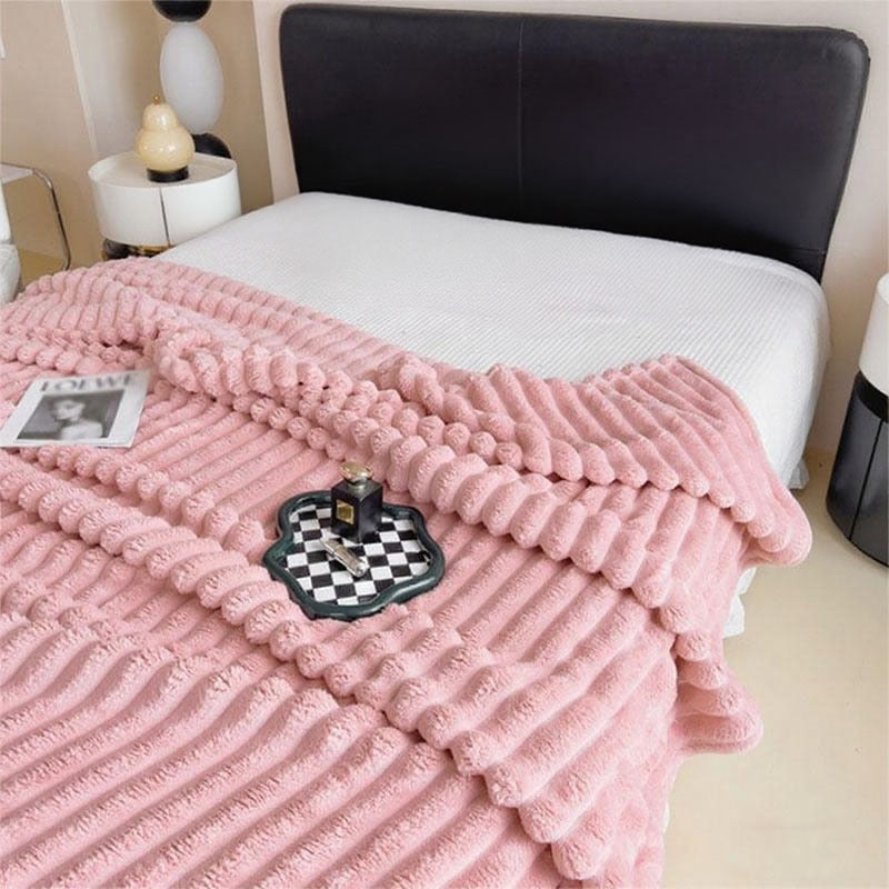 Damen Ultraweiche Kuscheldecke mit Wellenstruktur Brehn