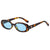 Damen modische Sonnenbrille mit ovalem Rahmen und trendigen Gläsern Brehn