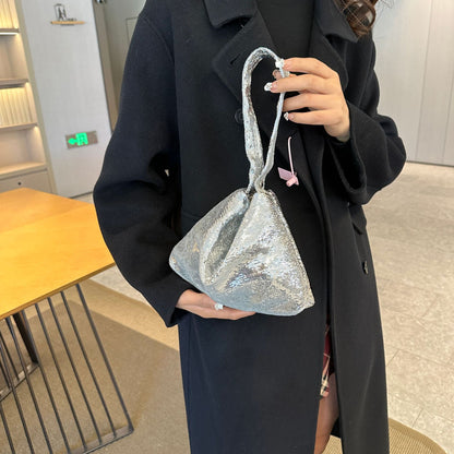 Schimmernde Pailletten Abend-Handtasche