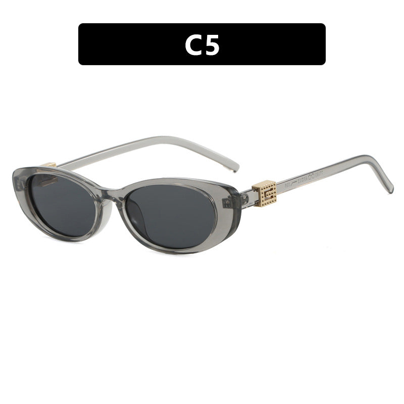 Damen elegante Cat-Eye Sonnenbrille mit feinen Akzenten Brehn