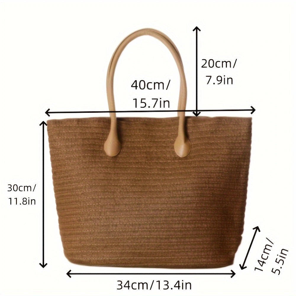 Handtasche Aus Strukturiertem Naturmaterial Brehn