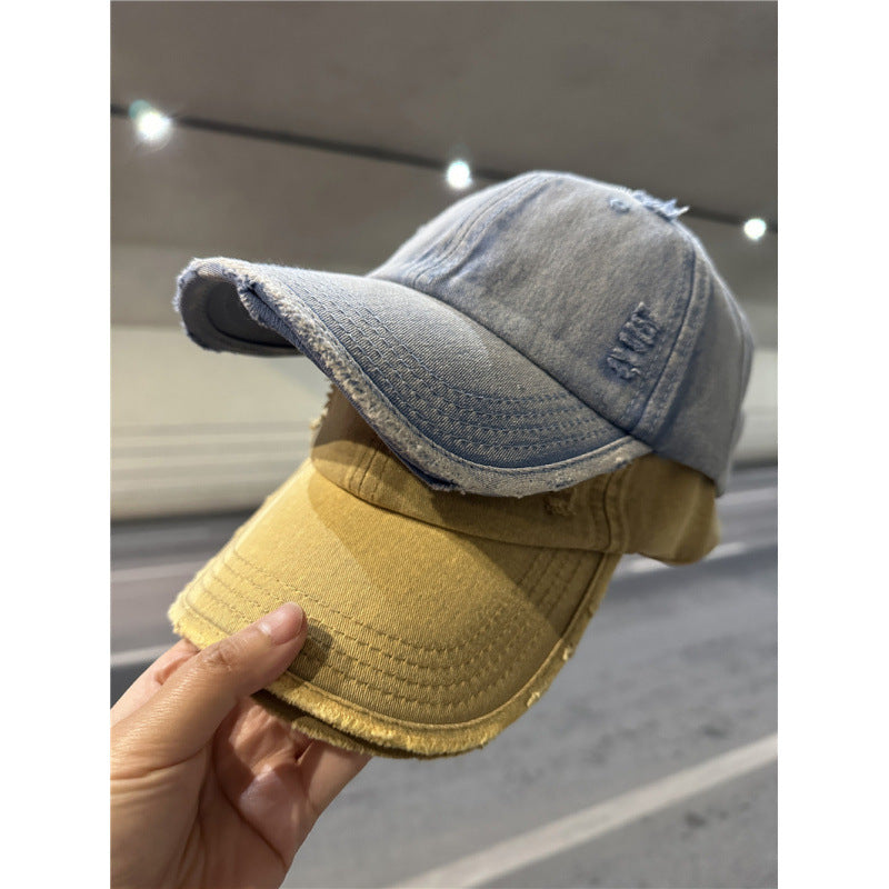 Damen Distressed Denim Baseball Cap Brehn 1784084028