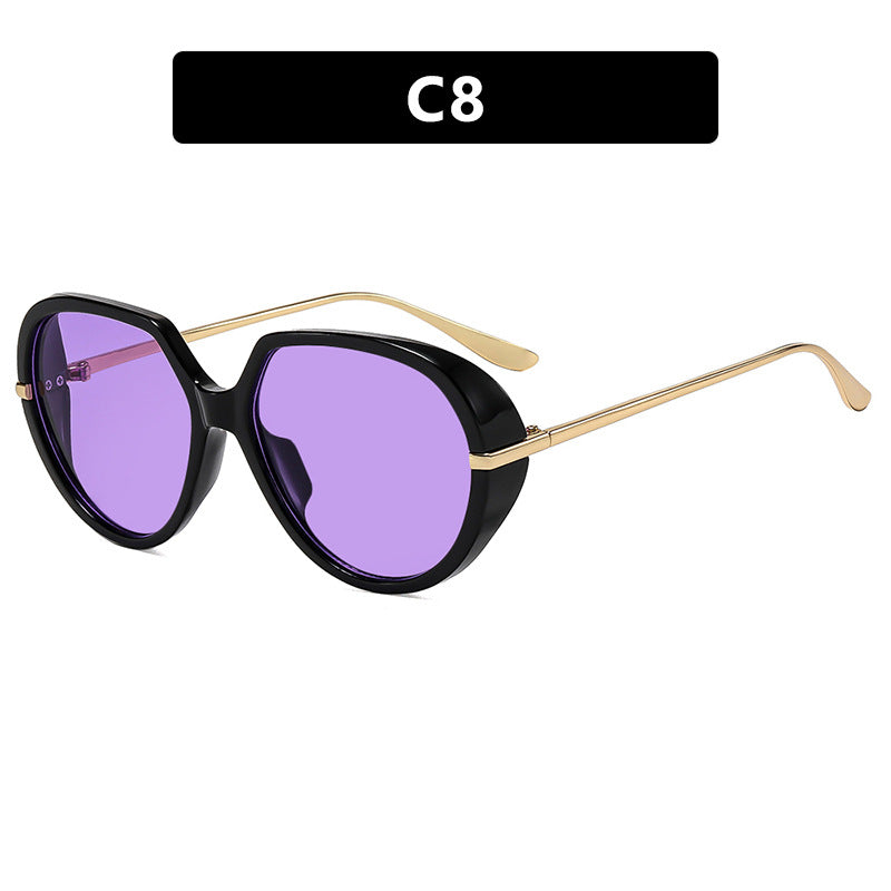 Damen Cat-Eye Sonnenbrille mit blendfreiem UV-Schutz und luxuriösem Metallrahmen Brehn