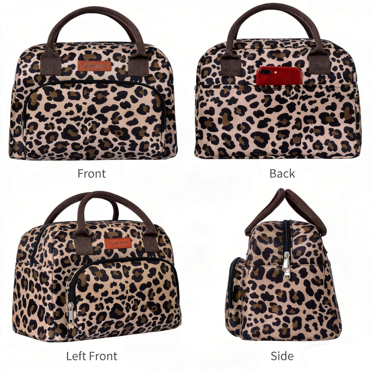 Stylische Leopardenmuster-Handtasche
