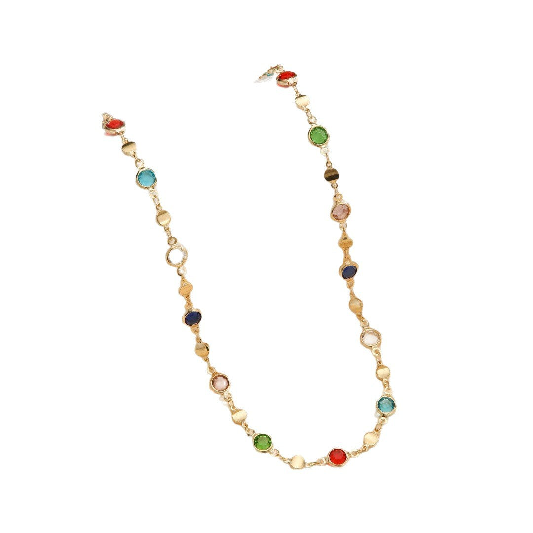 Bunte Edelstein Brillen Kette Brehn