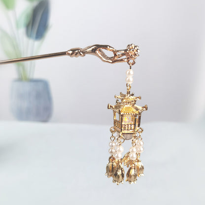 Elegante Laterne Haarnadel Brehn