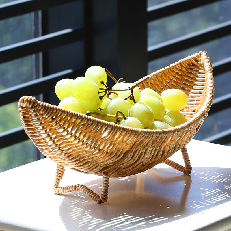 Unisex Original Handgewebter Obstkorb mit eleganta Form Brehn