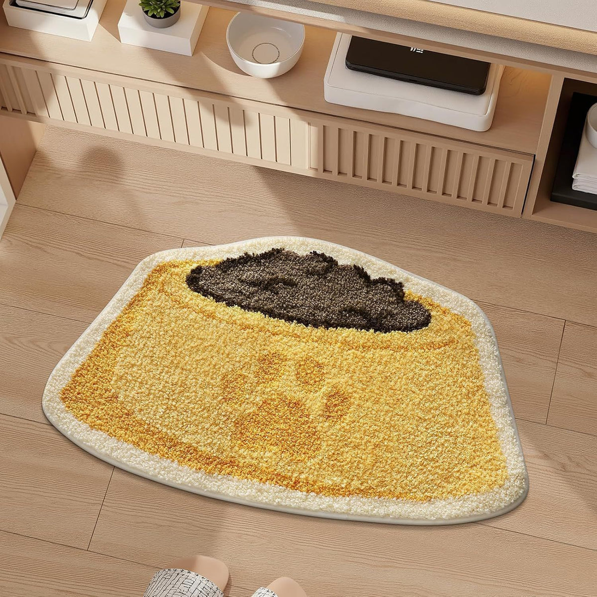 Niedlicher Katzen-Design-Badematte
